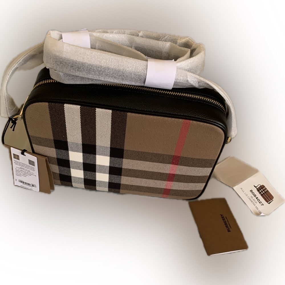 Burberry Camera Bag - Brand New Canvas and Leather Camera Bag.  Retail $1250